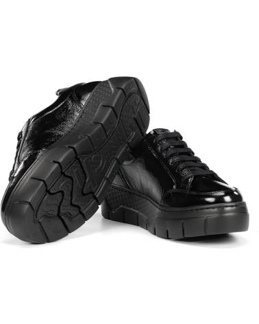 FLUCHOS SNEAKER F2306 SCHWARZ LACKLEDER NEGRO