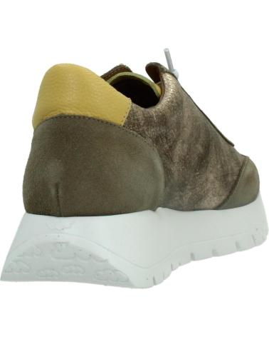 WONDERS SPORT SNEAKERS 2476 GREEN-GOLD TONE YELLOW