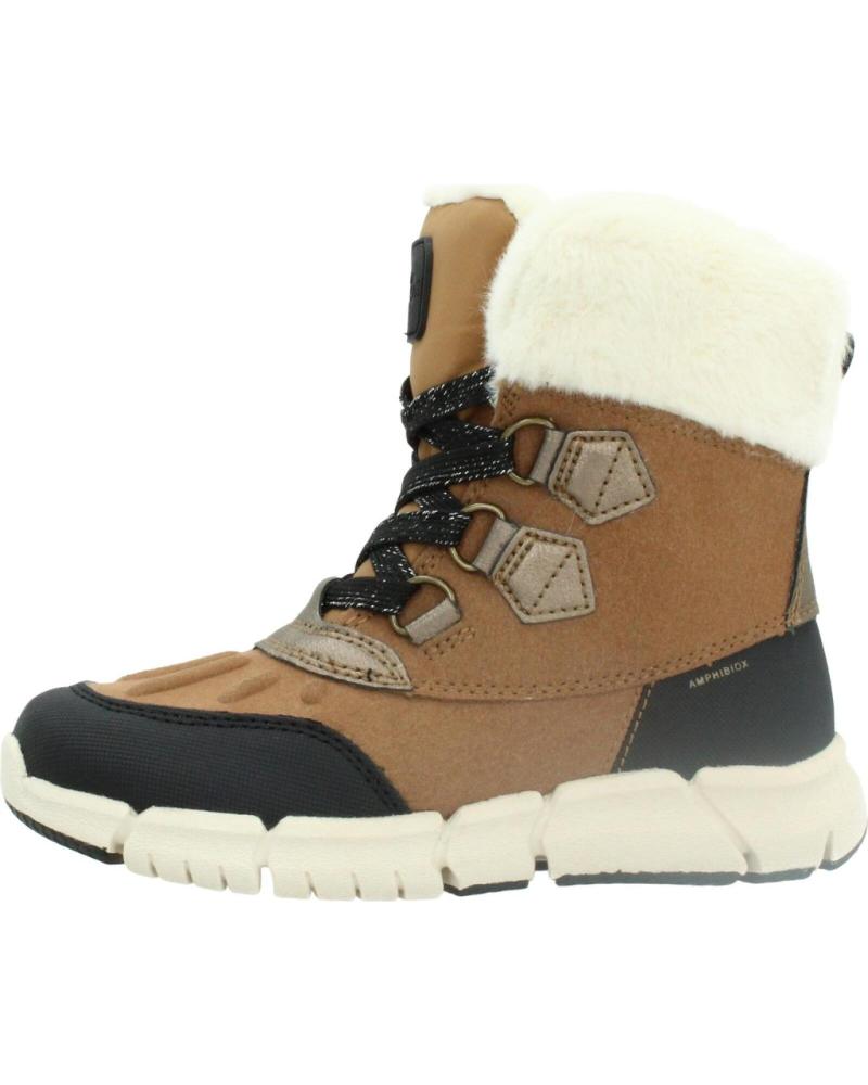 GEOX FLEXYPER J AB BOOTS FOR GIRLS - BROWN C6175 C6175