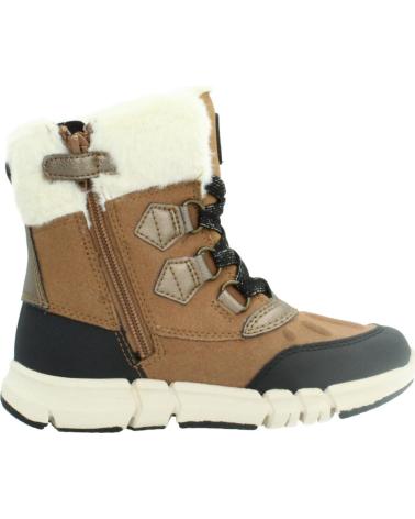 GEOX FLEXYPER J AB BOOTS FOR GIRLS - BROWN C6175 C6175