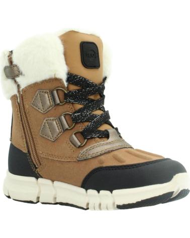 GEOX FLEXYPER J AB BOOTS FOR GIRLS - BROWN C6175 C6175