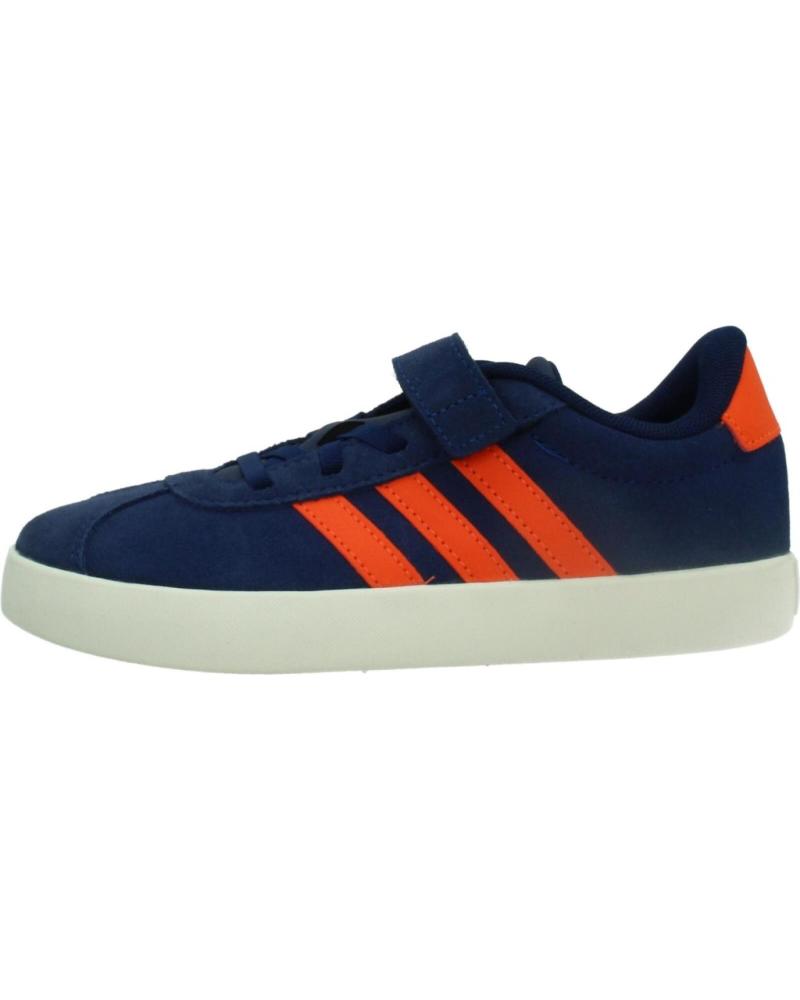 TÊNIS ADIDAS VL COURT 3.0 EL C AZUIS COM LARANJA BLUE