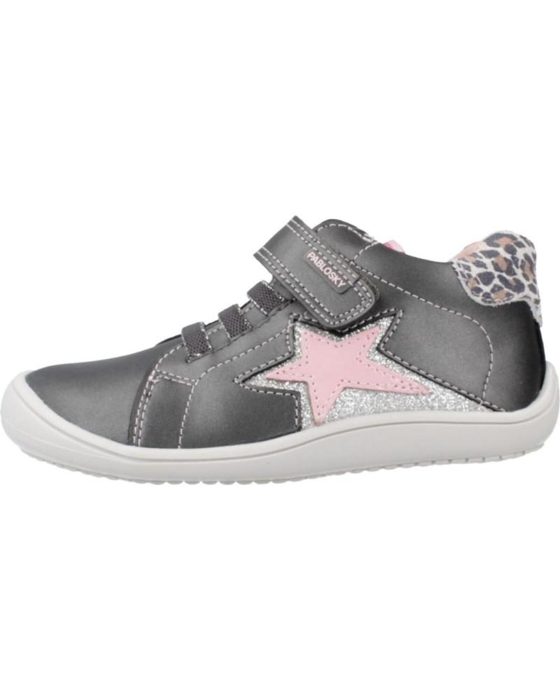 PABLOSKY BAREFOOT 064455P BAMBINA PIOMBO ARGENTATO CON STELLA ROSA PLOMO