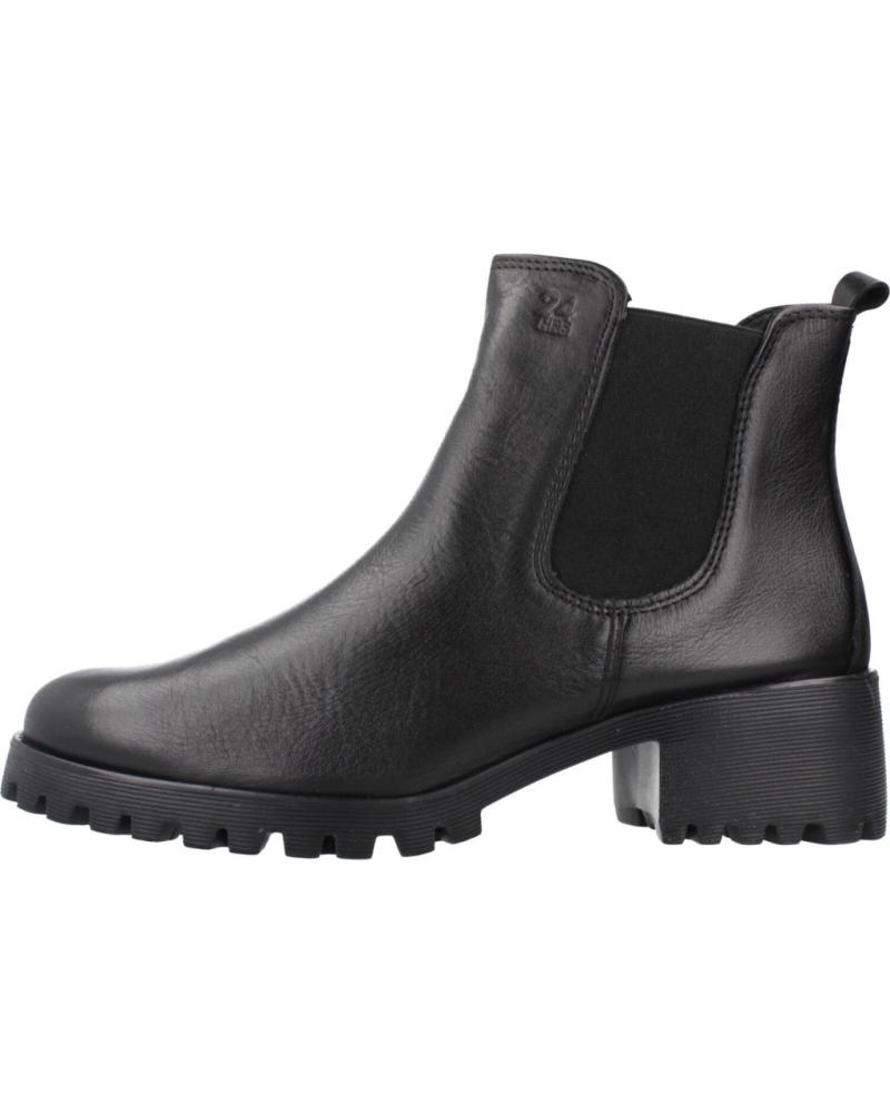 24 HORAS BOTIN ELASTICOS LATERALES NEGRO