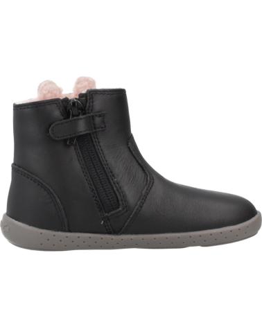 GARVALÍN BOTTINES BAREFOOT 251301 SOFT NOIRES AVEC ORNEMENT LAPIN NEGRO