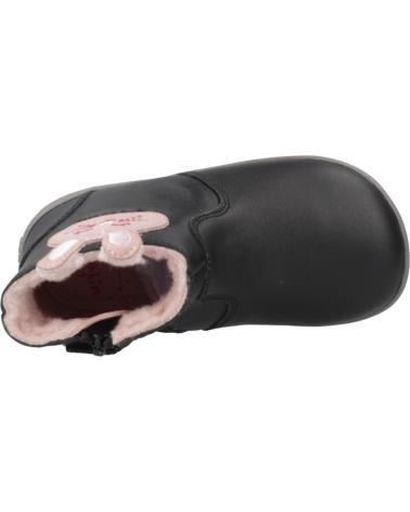 GARVALÍN BOTTINES BAREFOOT 251301 SOFT NOIRES AVEC ORNEMENT LAPIN NEGRO