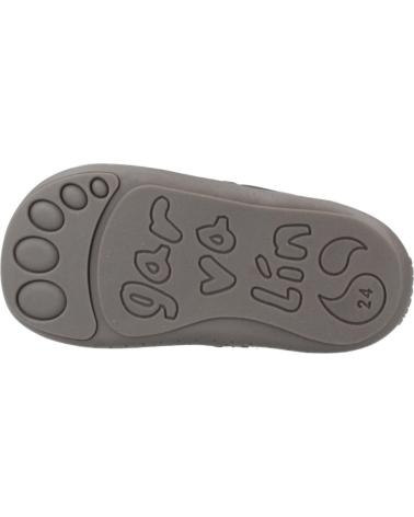 GARVALÍN BOTTINES BAREFOOT 251301 SOFT NOIRES AVEC ORNEMENT LAPIN NEGRO