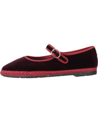 FLABELUS BORIS VELVET BORDEAUX WINE BALLET FLATS VINO
