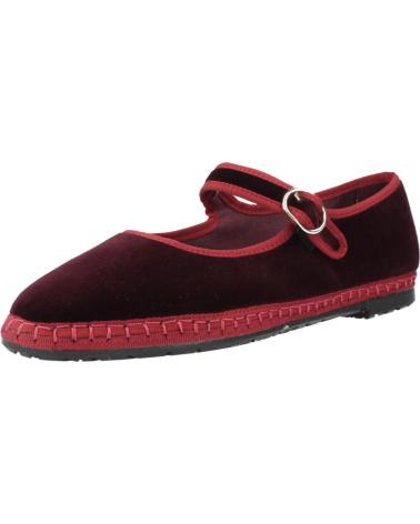FLABELUS BORIS VELVET BORDEAUX WINE BALLET FLATS VINO