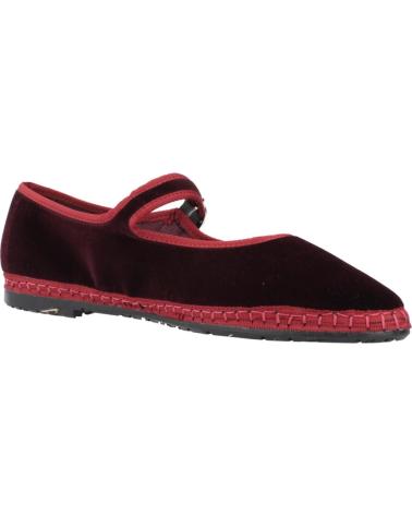 FLABELUS BORIS VELVET BORDEAUX WINE BALLET FLATS VINO