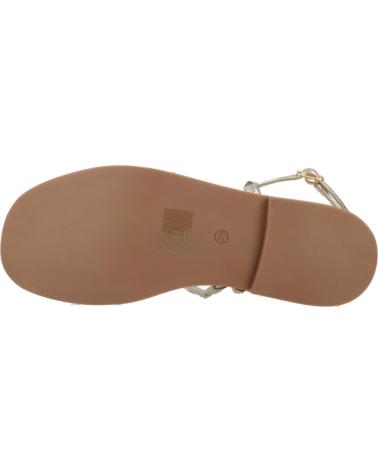 SANDÁLIAS RASAS LES TROPEZIENNES CABEL OURO COM TACHAS OR