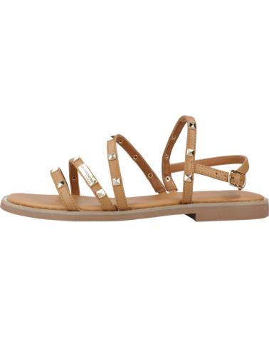 LES TROPEZIENNES CORABEL - BRAUNE TAN LEDER-SANDALEN TAN