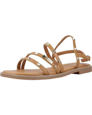 LES TROPEZIENNES CORABEL - SANDÁLIAS DE COURO MARROM TAN TAN