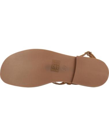 LES TROPEZIENNES CORABEL - SANDÁLIAS DE COURO MARROM TAN TAN