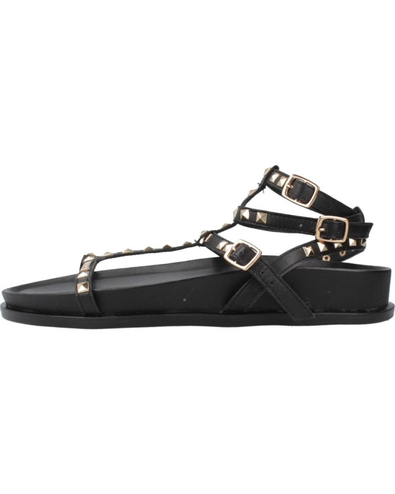 LES TROPEZIENNES CHOUDALIE - SCHWARZE SANDALEN MIT NIETEN NOIR