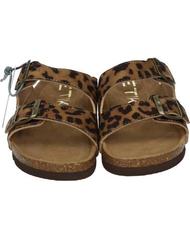 SANDÁLIAS ETIKA 10015 COM ESTAMPA DE LEOPARDO LEOPARDO