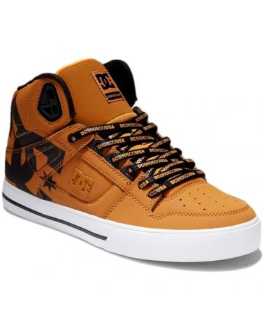 DC SHOES PURE HIGH-TOP WC SE SN ADYS400093 BRAUN WHEAT-BLACK WHEAT-BLACK WEA