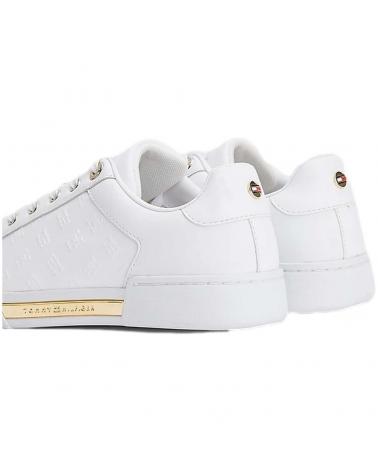Scarpe sport TOMMY HILFIGER  per Donna ZAPATILLAS EMBOSSED MONOG  BLACK WHITE-GOLD