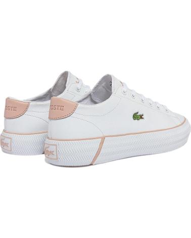 Woman Zapatillas deporte LACOSTE GRIPSHOT PIEL -ROSA 41CFA0020 BLANCO