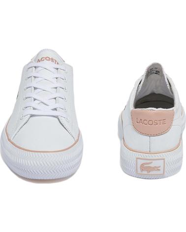 Woman Zapatillas deporte LACOSTE GRIPSHOT PIEL -ROSA 41CFA0020 BLANCO
