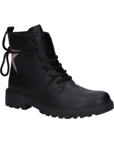 Botas GEOX  de Mujer y Niña J9420G 054AJ CASEY  C0531 BLACK-PLATINUM