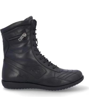 BOTINES KANGAROOS 915 NEGROS DE CORDONES NEGRO