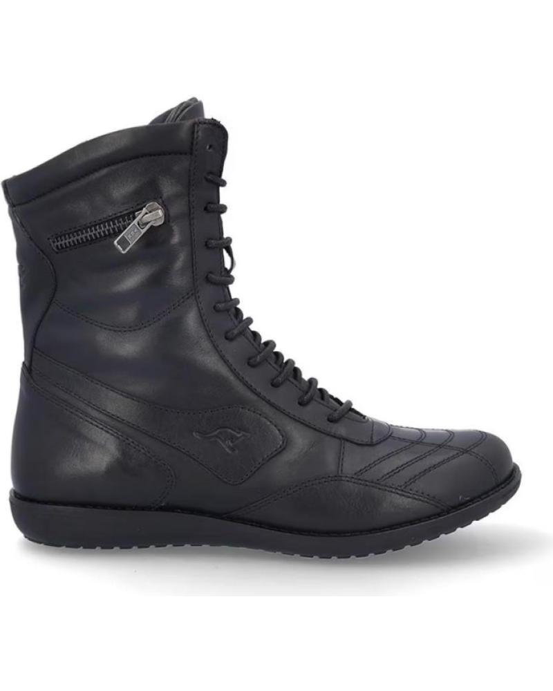 BOTINES KANGAROOS 915 NEGROS DE CORDONES NEGRO