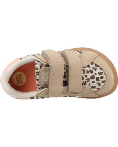 GIOSEPPO ISLINGTON 76988 CANVAS BARFUSSSCHUHE LEOPARD BEIGE CAMEL MIT KLETTVERSCHLUSS LPRD