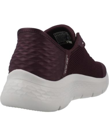 SKECHERS ZAPATILLAS SLIP-INS GO WALK FLEX BURDEOS ROJO