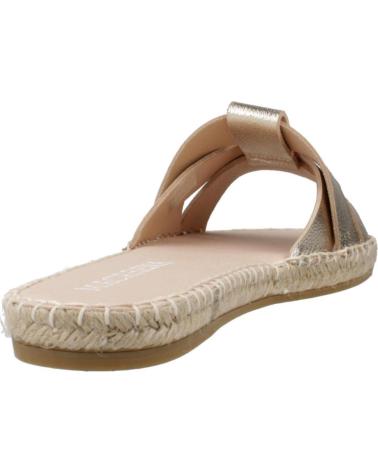 SANDALIAS PLANAS MACARENA PLAYA86 EN ORO PLATINO - ESTILO VERANIEGO PLTN