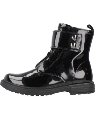 GEOX ECLAIR GIRL C9999 PATENT BLACK BOOTS FOR GIRLS C9999