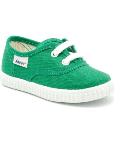 ZAPATILLAS DE LONA JAVER 60 VERDES CON CORDONES VERDE