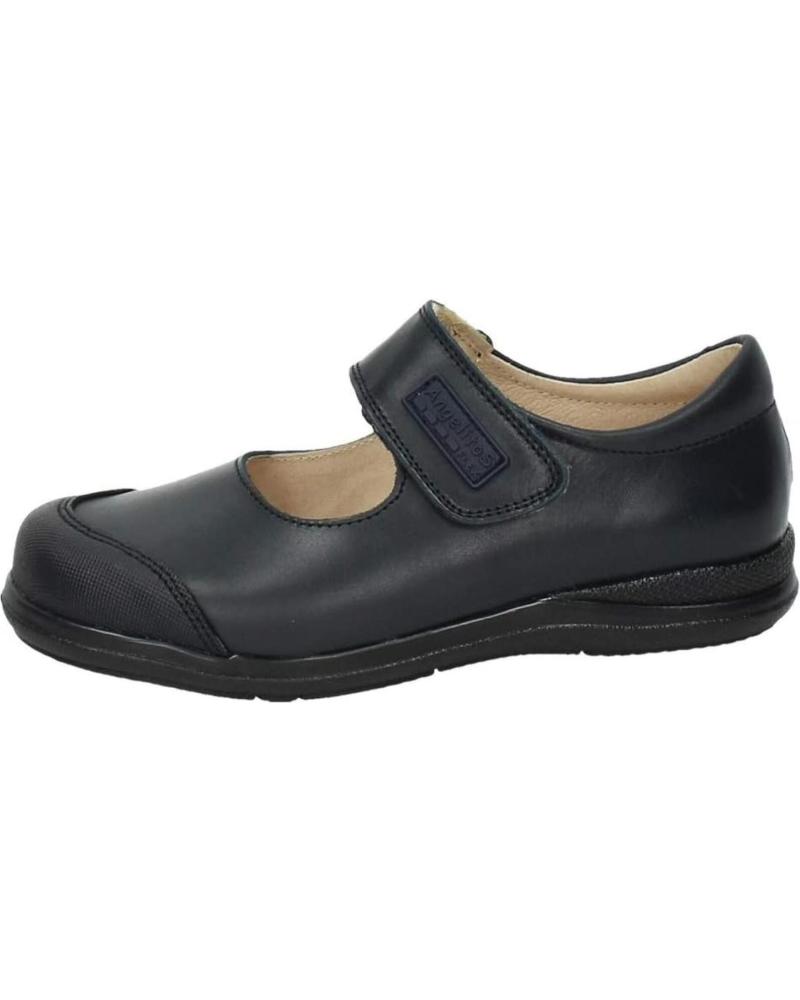 ANGELITOS RIEMCHENSCHUHE AUS VERSTÄRKTEM LEDER MODELL 463 MARINEBLAU AZUL