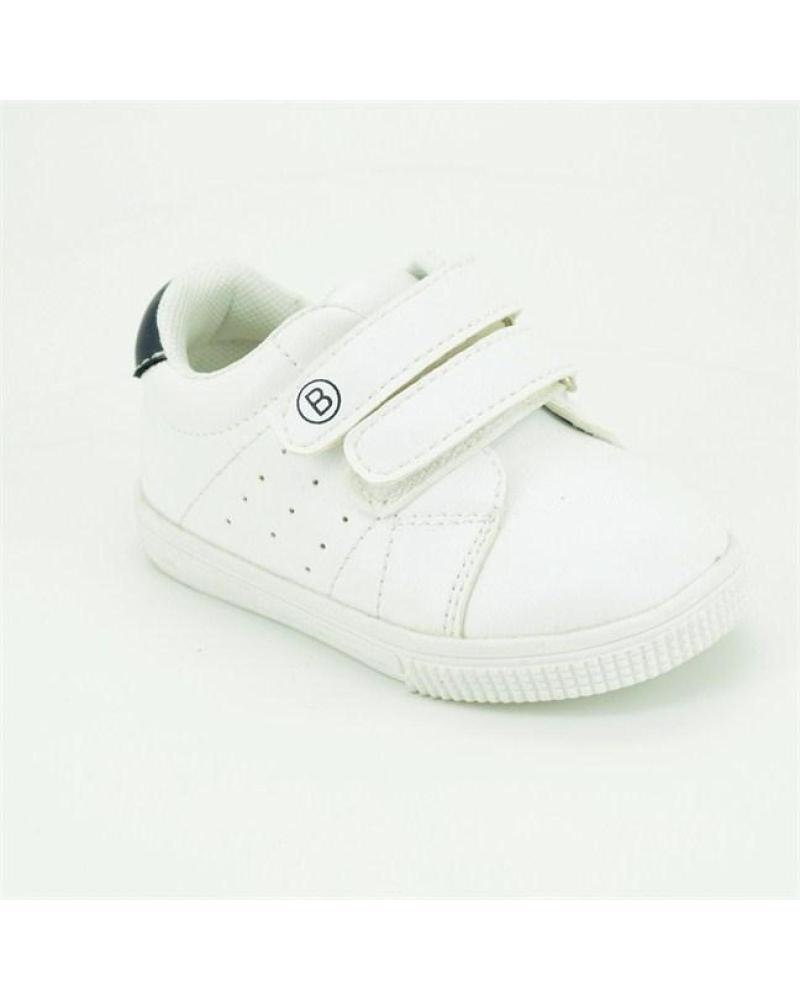 SCARPE SPORTIVE FLESSIBILI BUBBLE BOBBLE A1855 BIANCO BLU MARINO AZUL