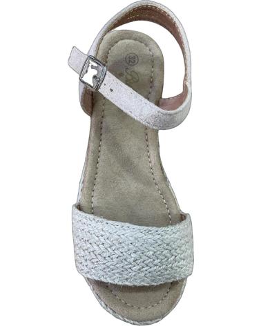 SANDALES À PLATEFORME BUBBLE BOBBLE A3354 EN LIN BEIGE BEIGE