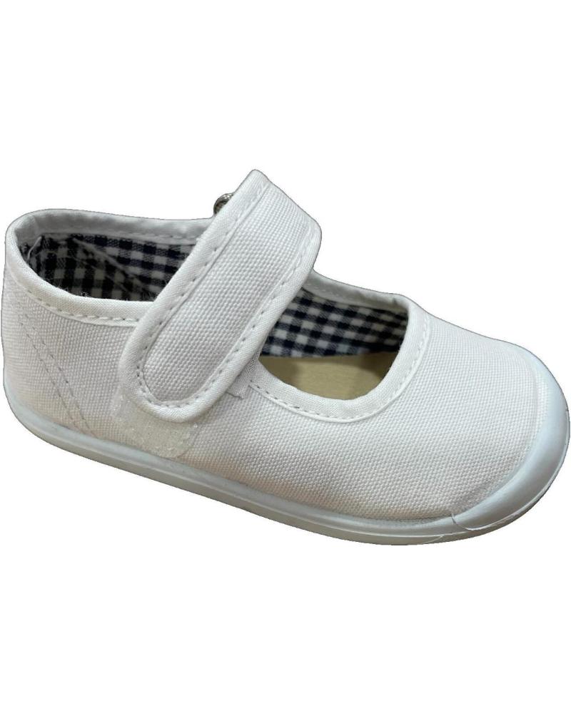 SCARPINE PRIMI PASSI EL CABALLITO VULPEQUES 303 IN TELA ECOLOGICA BIANCA BLANCO