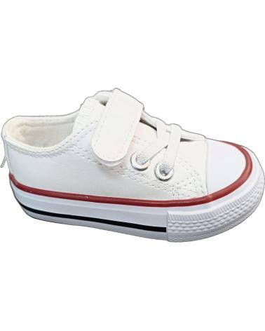 BUBBLE BOBBLE DEPORTIVA TIPO CONVERS CON VELCRO B166 BLANCO