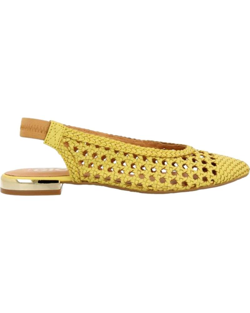 GIOSEPPO ARGIPIRITA 68241 GIALLE: BALLERINE SLINGBACK IN PELLE INTRECCIATA AMARILLO
