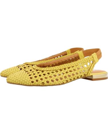 GIOSEPPO ARGIPIRITA 68241 GIALLE: BALLERINE SLINGBACK IN PELLE INTRECCIATA AMARILLO