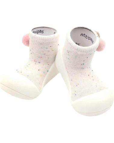 ZAPATILLAS PRIMEROS PASOS ATTIPAS SHOOTING STAR CREAM BLANCAS BLANCO