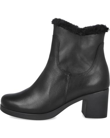 PITILLOS 30105 BLACK MID-HEEL ANKLE BOOTS NEGRO