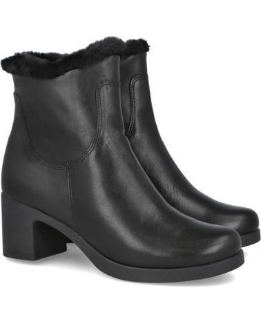 PITILLOS 30105 BLACK MID-HEEL ANKLE BOOTS NEGRO