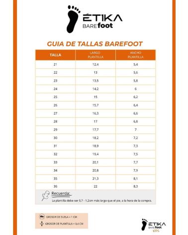 ZAPATILLAS DEPORTIVAS ETIKA 52443 BAREFOOT AZUL MARINO AZUL MARINO