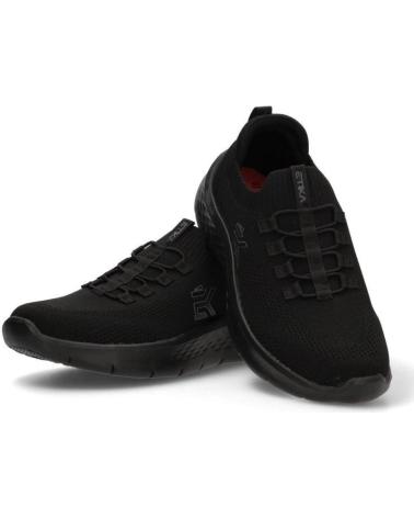 ETIKA 82034 SAPATILHAS ESPORTIVAS PRETAS ELÁSTICAS NEGRO