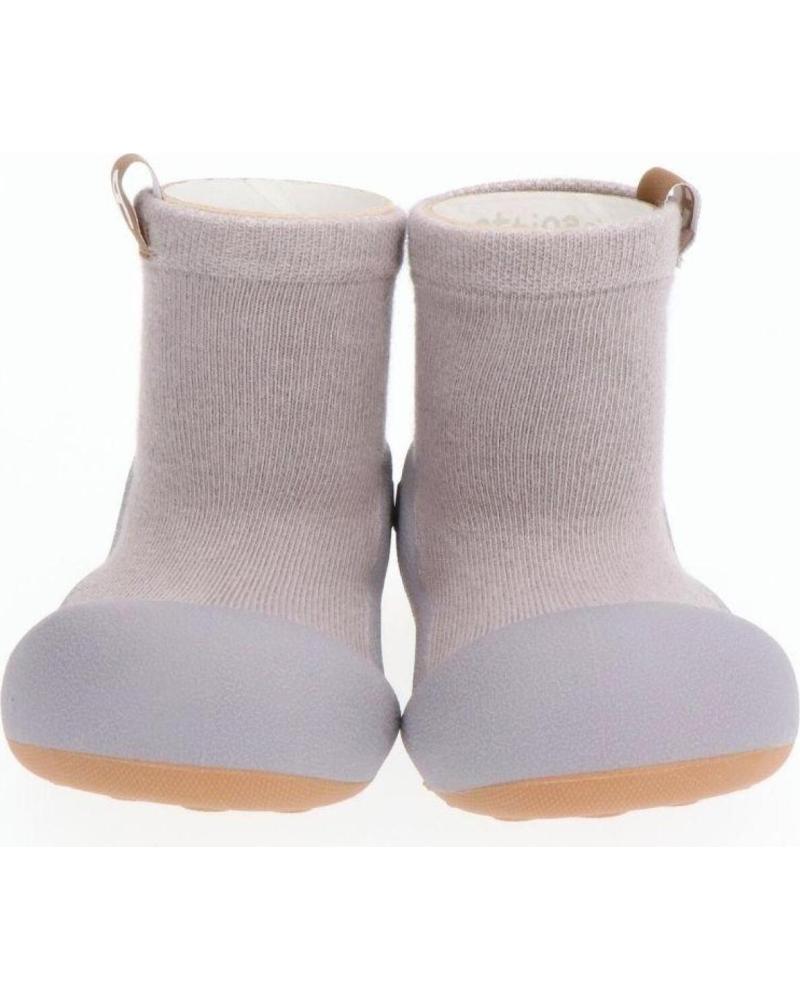 ATTIPAS LABEL GREY ALA0101: ERGONOMIC GREY BABY FIRST STEPS SHOES GRIS