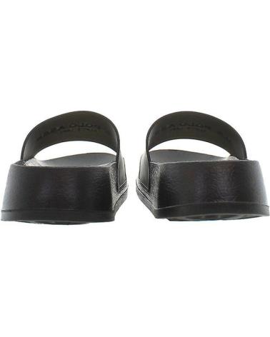 U.S. POLO ASSN. CLASSIC BLACK SLIDES NEGRO