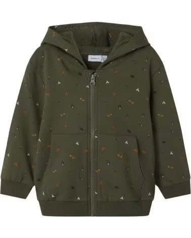 CHAQUETA CON CAPUCHA NAME IT PARA NIÑOS VERDE