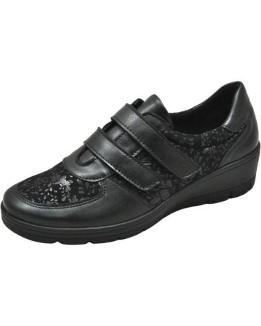 Sapatos Desportivos LUMEL  de Mulher GUANT - DEPORTIVO CON CIERRE DE VELCRO Y CREMALLERA L  BLACK 2738-BLACK FLOWER