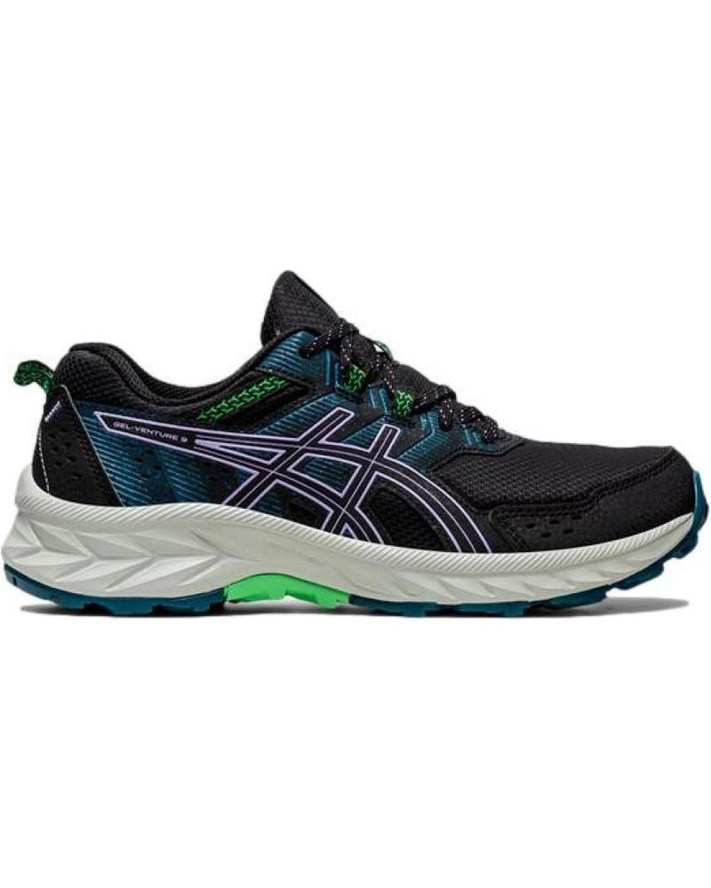 ASICS GEL-VENTURE 9 1012B313 BLACK SNEAKERS NEGRO