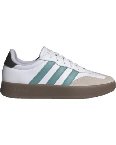 ADIDAS JR1104 WEISSE SNEAKER MIT MINTGRÜNEN STREIFEN NAN